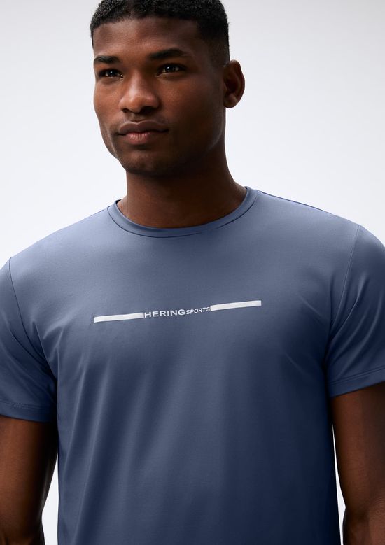 Foto do produto: Camiseta Esportiva Masculina Proteção UV - Azul