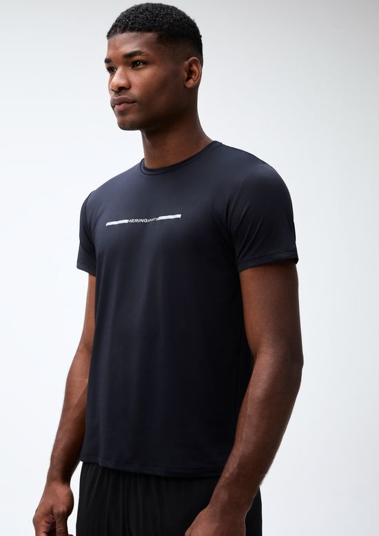 Foto do produto: Camiseta Esportiva Masculina Proteção UV - Preto