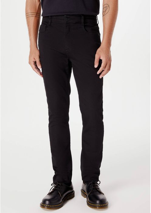 Calça Jeans Masculina Soft Touch Skinny - Preto