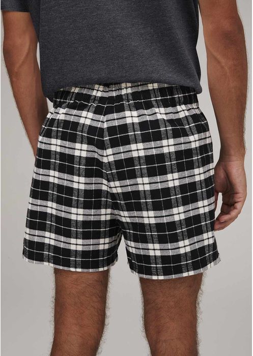 Pijama Curto Masculino Com Estampa - Preto