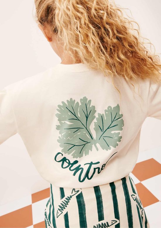 Foto do produto: Camiseta Infantil Unissex Oversized Com Estampa Hering Kids + Renata Vanzetto - Off white