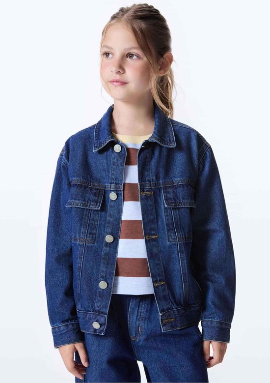 Foto do produto: Jaqueta Infantil Oversized Jeans - Azul
