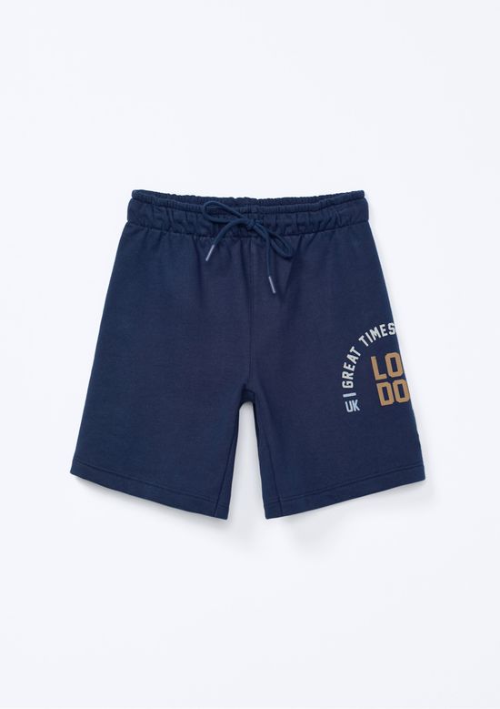 Foto do produto: Bermuda Infantil Menino Reta Estampada - Azul