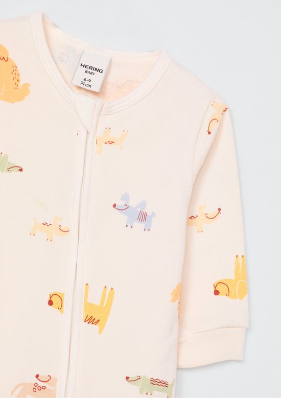 Foto do produto: Macacão Em Moletom Bebê Menino Estampado - Amarelo