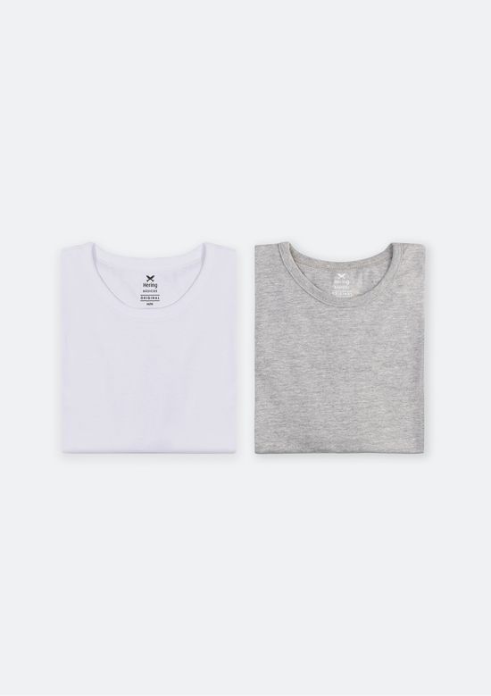 Foto do produto: Kit Com 2 Camisetas Masculinas Básicas - Multicolorido