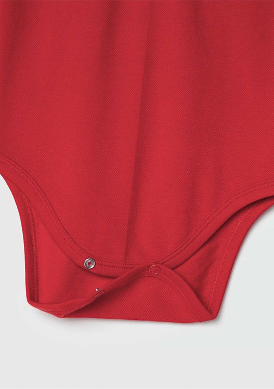 Foto do produto: Body Polo Bebê Menino Com Bolsinho - Vermelho
