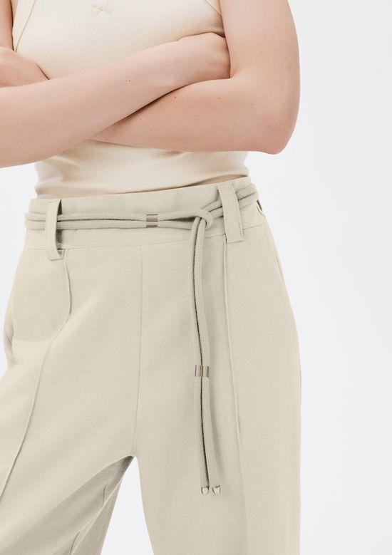 Foto do produto: Calça Feminina Cintura Média Com Elástico - Creme