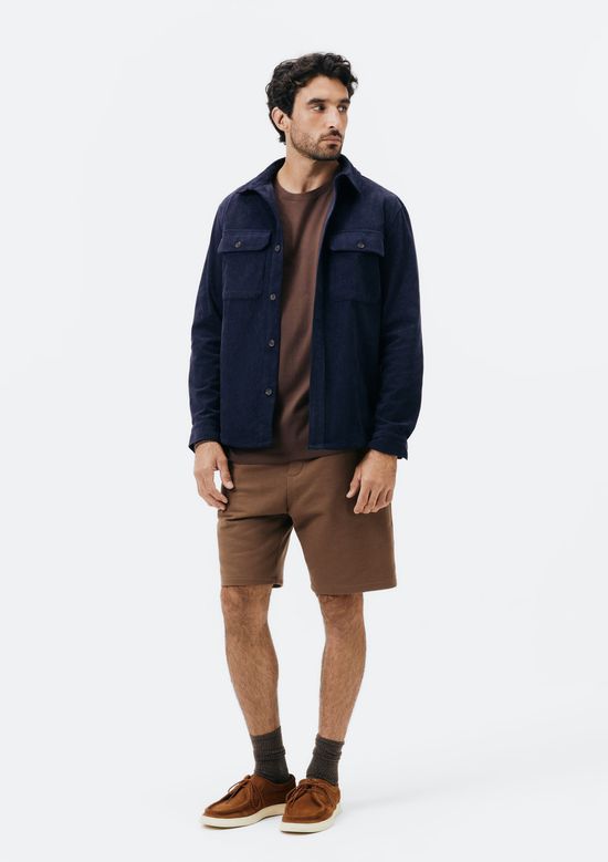 Foto do produto: Bermuda Masculina Reta em Moletom - Marrom