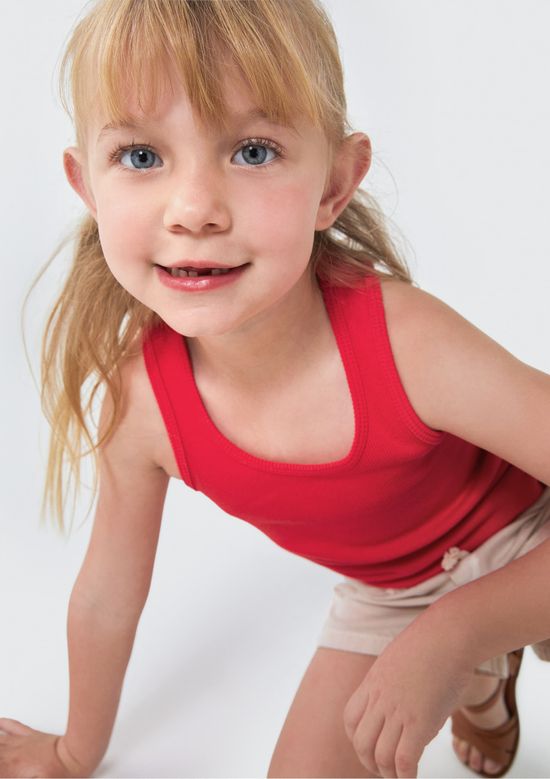 Foto do produto: Regata Infantil Menina Toddler - Vermelho