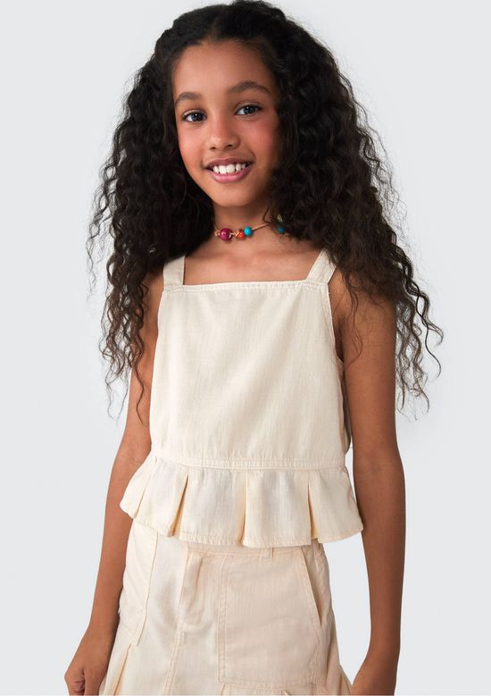 Foto do produto: Regata Infantil Menina - Bege