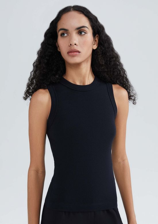 Foto do produto: Regata Básica Feminina Slim Neck - Preto