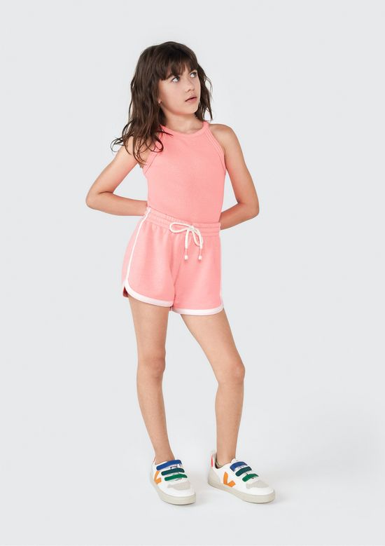 Foto do produto: Regata Básica Infantil Menina em Ribana - Rosa