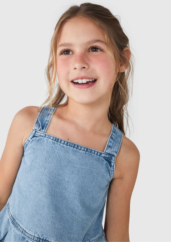 Foto do produto: Regata Infantil Menina - Azul