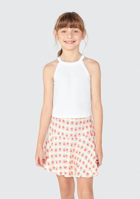 Foto do produto: Regata Básica Infantil Menina em Ribana - Off white