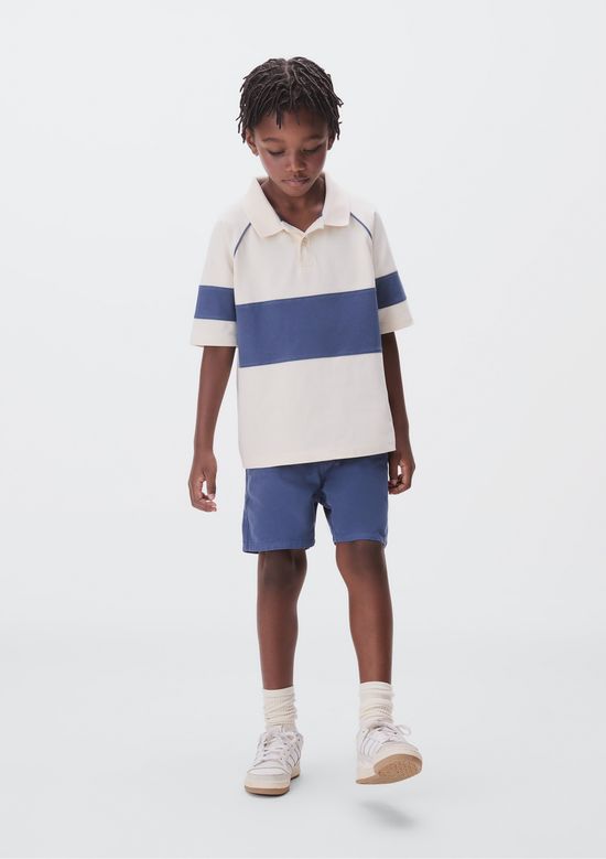 Foto do produto: Bermuda Infantil Menino Em Sarja - Azul