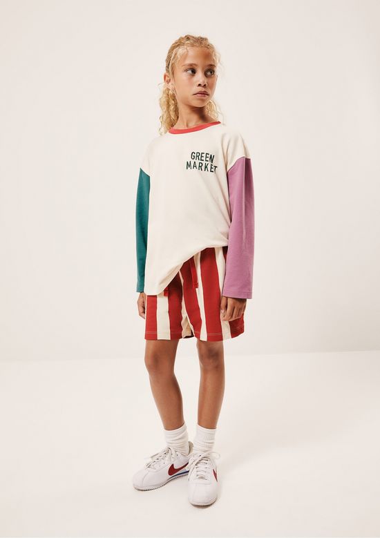 Foto do produto: Shorts Infantil Unissex Estampado Hering Kids + Renata Vanzetto - Vermelho
