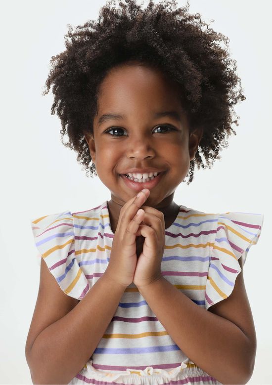 Foto do produto: Vestido Infantil Toddler Com Babado - Off white