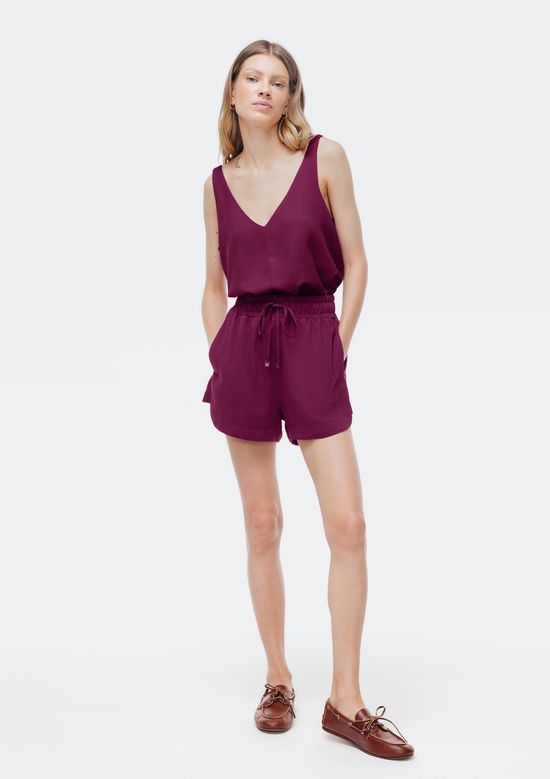 Foto do produto: Shorts Feminino Runner Cintura Média - Roxo