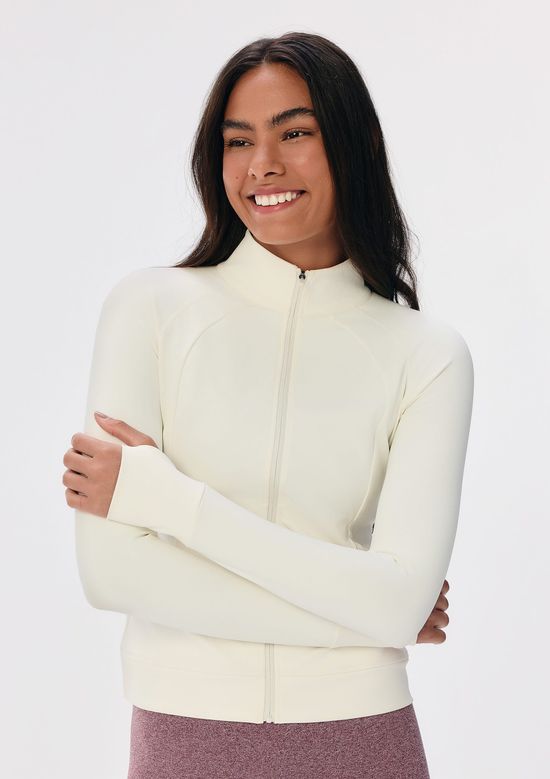 Foto do produto: Jaqueta Esportiva Feminina Alta Performance - Off white