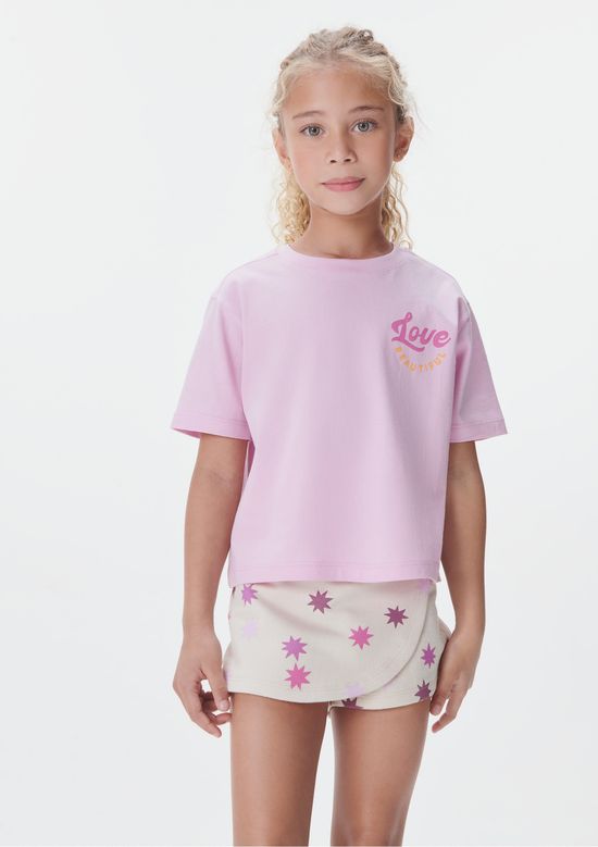 Foto do produto: Conjunto Curto Infantil Menina - Rosa
