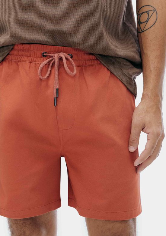 Foto do produto: Shorts Masculino De Sarja - Vermelho