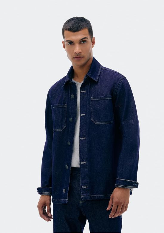 Foto do produto: Camisa Jeans Masculina Manga Longa - Azul