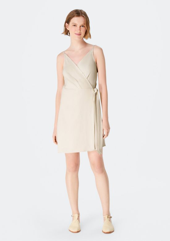 Foto do produto: Vestido Curto Transpassado - Creme
