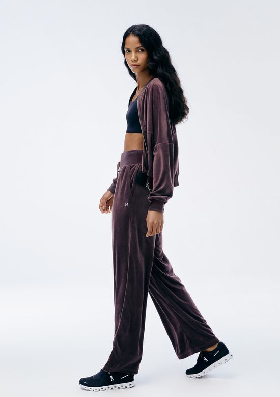 Foto do produto: Calça Feminina Pantalona Em Plush - Vinho