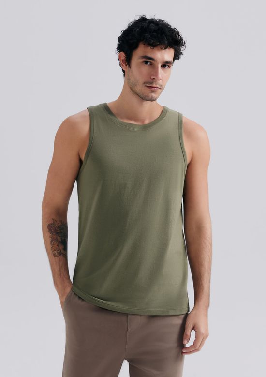Foto do produto: Regata Masculina Em Malha - Verde