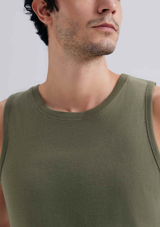 Foto do produto: Regata Masculina Em Malha - Verde