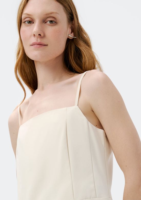 Foto do produto: Vestido Curto Com Lapelas - Creme