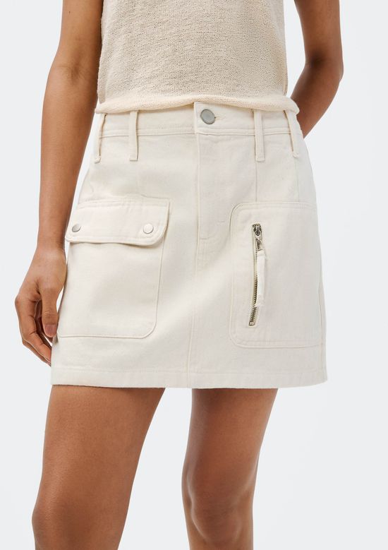 Foto do produto: Saia De Sarja Cargo Estonada - Off white
