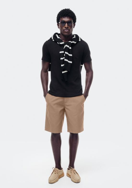 Foto do produto: Bermuda Masculina Chino Texturizada - Bege