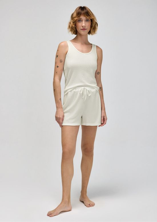 Foto do produto: Shorts Feminino Com Cordão - Off white
