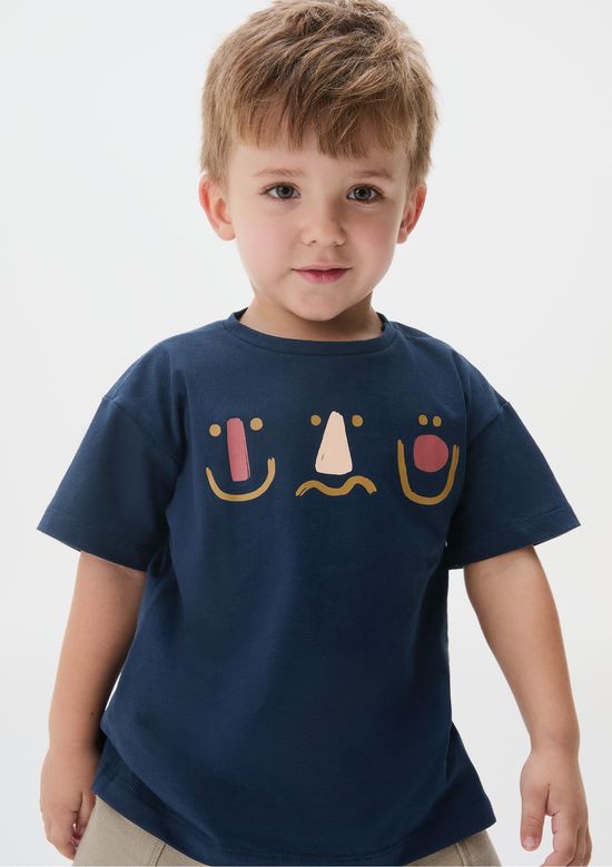 Foto do produto: Conjunto Curto Infantil Menino Com Estampa - Azul