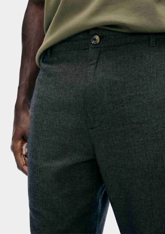 Foto do produto: Calça Masculina Reta Texturizada - Verde
