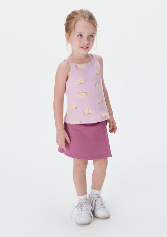 Foto do produto: Shorts Saia Infantil Menina Toddler Com Amarração - Lilás