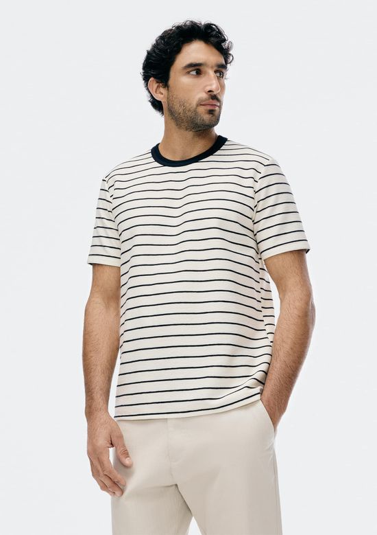 Foto do produto: Camiseta Masculina Manga Curta Listrada - Preto