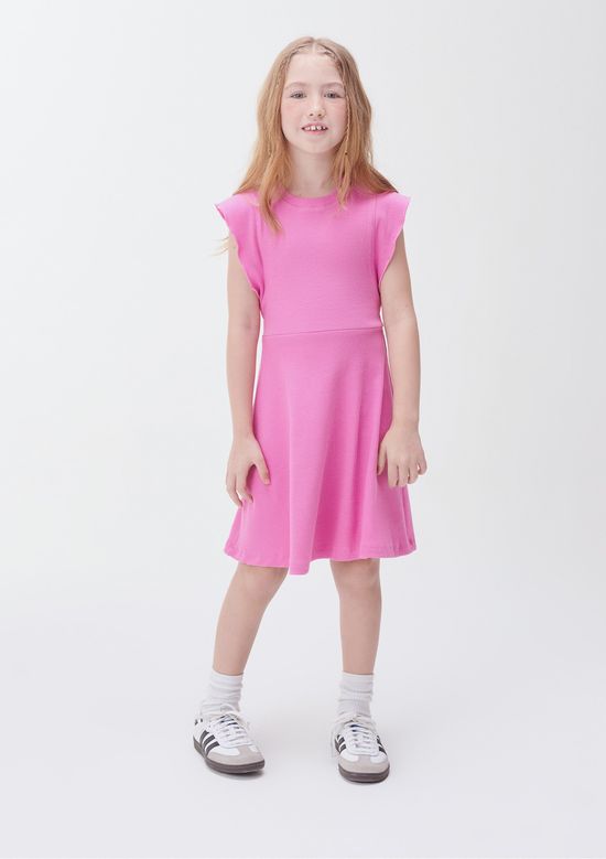 Foto do produto: Vestido Curto Infantil Com Babados - Rosa