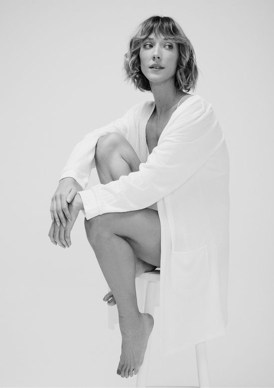 Foto do produto: Robe Manga Longa Em Tricô - Off white
