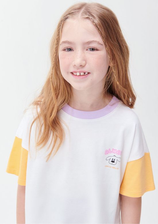 Foto do produto: Blusa Infantil Menina Com Estampa - Off white