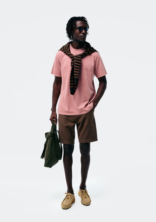 Foto do produto: Bermuda Masculina Reta Com Linho - Marrom