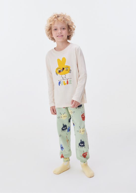 Foto do produto: Pijama Infantil Menino Com Estampa - Verde