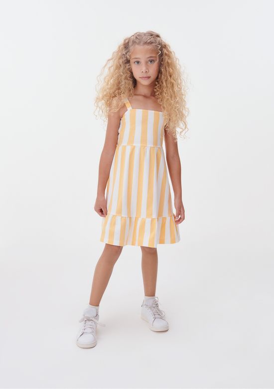 Foto do produto: Vestido Curto Infantil Infantil Estampado - Laranja