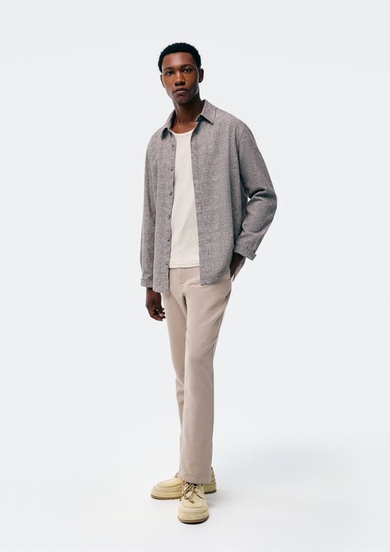 Foto do produto: Calça Masculina Reta Texturizada - Bege