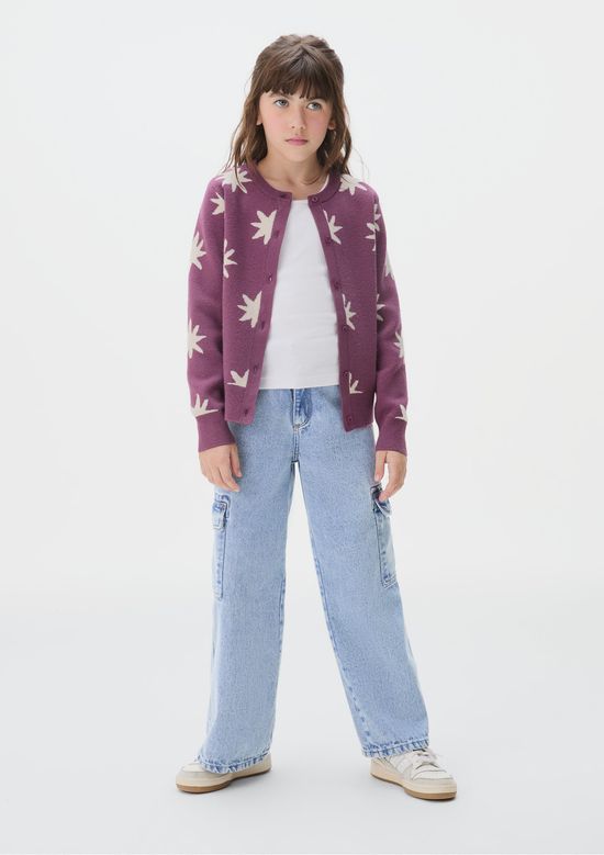 Foto do produto: Calça Jeans Wide Leg Infantil Menina - Azul