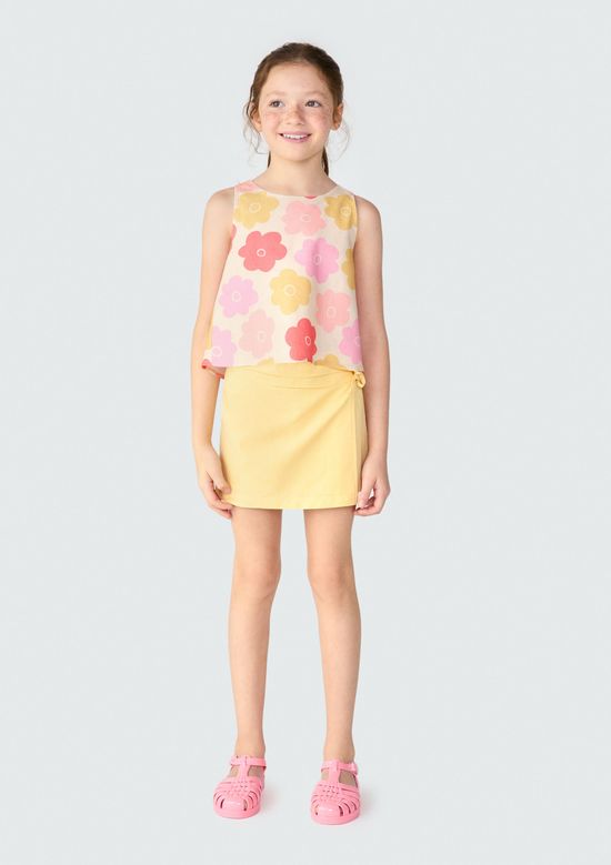 Foto do produto: Blusa Regata Infantil Menina Em Tecido - Rosa