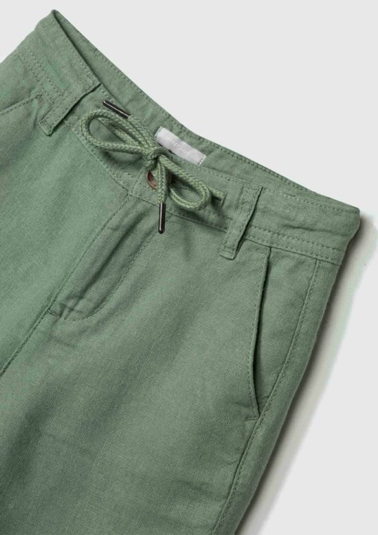 Foto do produto: Bermuda Infantil Menino Toddler Com Linho - Verde