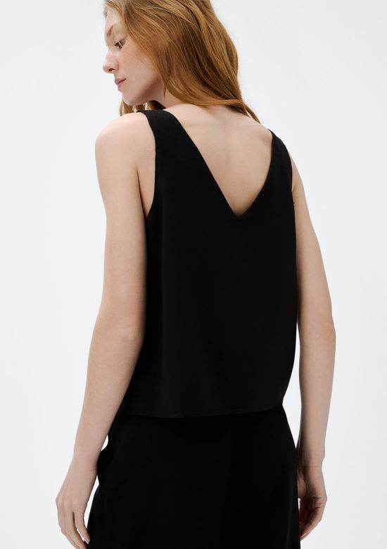 Foto do produto: Regata Feminina Decote V Peachtouch - Preto
