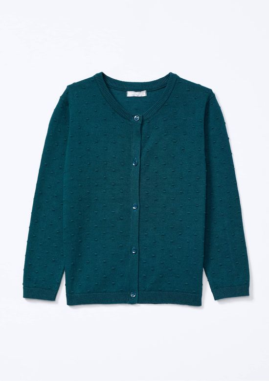 Foto do produto: Cardigan Infantil Menina Toddler Em Tricô - Verde